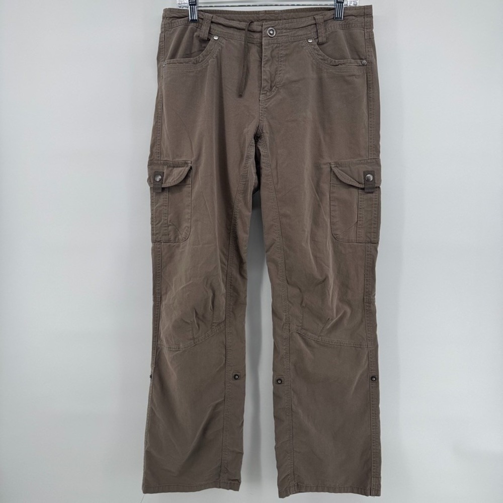 KUHL Womens Splash Roll Up Cargo Hiking Pants Gray Size 10 Patina Dye 32x31
